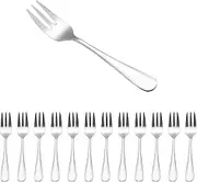 Berglander Dessert Forks Set of 12, Small Stainless Steel Cake Fork, Tea Forks, Cocktail Forks, Appetizer Forks, Fruit Salad Forks，Dishwasher Safe