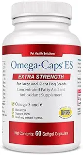 Omega-Caps ES - Extra Strength for Large and Giant Dogs (60 Softgel Capsules)