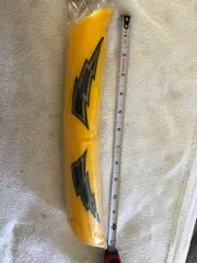 OLD SCHOOL BMX AEROMAX NOS ARROW YELLOW VBAR HANDLEBAR PAD HUTCH TORKER MONGOOSE