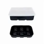 Set Of 3, Ice Cube Tray With Lid Refrigerator Silicone Ice Cube Mold, 6 Ball Ice Cube Tray, 4 Diamond Shaped And 6 Ice Trays, Reusable Whiskey Ice Mol