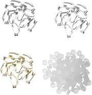 LIFKOME Earring Clips Pain Pads Set Non Piercing Earring Backs Ear Studs Ear Cuff DIY Jewelry Tools