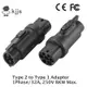 Iec62196 2 型轉 SAE J1772 1 型 EV 適配器充電轉換器 250V 32A Type2 轉 Typ