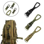 Tactical Molle Keychain Holder Strap Backpack Carabiner Shackle Outdoor Key Tool