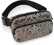 [YTLKGFP] Waist Pack Mayan Calendar End Of The World Printed Butt Pack Fanny Pack Hip Bum Bag for Workout Traveling Casual Running Hiking Cycling, Mayan Calendar End Of The World, 7.9 X 5.1 in