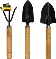 Mini Gardening Tools Set for Kids – 3 Pieces Garden Hand Tool Kit with Shovel, T