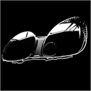 Car Headlight Lens Cover Head Light Lamp Shade Shell Auto Shell Cover Compatible for Lexus GS300 1992-2005 Lampshade Replacement Accessories(Transparent Left)