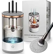 Makeup Brush Cleaner, Make up Brush Clean Machine, USB Automatic Cosmetic Paint Brush Cleaner Spinner for Almost All Size Make up Brushes
