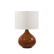 Adonis Shiny Orange Ceramic Table Lamp