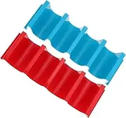 BEBEMOKO 2pcs Tortilla Stand Taco Holder Porcelain Pancake Rack Tortillas Corn Kitchen Gadget Red Abs
