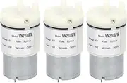 Baxnore 3 Pcs Micro Diaphragm Pump, Mini Vacuum Water Air Pump 3L/min -50 KPa, Low Noise Explosion-Proof for Fish Tank Aquarium, Laboratory Equipment Part