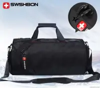 在飛比找Yahoo!奇摩拍賣優惠-『格倫雅』男士休閑運動健身包瑞士軍刀旅行遊包手提包女行李袋單