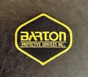 Embroidered Patch - Barton Protective Services NEW Iron-on/Sew-on