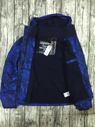 稀有藍迷彩 極度乾燥 Superdry Arctic Windcheater 風衣 外套 防風 刷毛保暖 女款