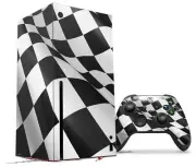 Skin Set for XBOX Series X Checkered Racing Flag