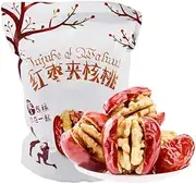 Zercumm Red Jujube Sanwiched with Walnut Kernkels 500G Jujube Walnut Kernel Clip Casual Snacks