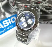 在飛比找Yahoo!奇摩拍賣優惠-CASIO手錶 經緯度鐘錶 《時尚流行三眼指針錶》禮品 台灣