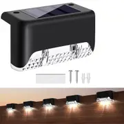 8PCS Outdoor Solar Stair Step LED Lights Garden Deck Patio Path Fence Lamp