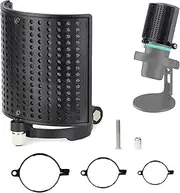 DuoCast Microphone Pop Filter Compatible with HyperX Duo Cast Microphone - Three Layers Mic Windscreen Pop Screen for DuoCast Condenser Gaming Microphone by YOUSHARES
