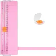 Portable Paper Cutter Automatic Security Safeguard Paper Cutter Plastic Paper Trimmer Useful Guillotine Paper Trimmer for Craft Paper, Coupon, Label