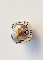 100% Genuine CHAMILIA Sterling Silver 14K World Peace charm 2210-0130 KB-55