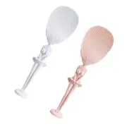 2 PCS Standing Rice Spoon Paddle Delicate Lid Dipper Scoops