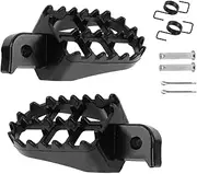 Foot Pegs Rests Footpegs for PW50 PW80 TW200 XR50R XR70 XR80R XR100R CRF50 CRF70 CRF80 CRF100F CRF150 CRF230F CRF250F accessories(Black)