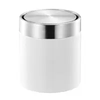 在飛比找PChome24h購物優惠-EKO方迪桌面垃圾桶1.5L(白色)