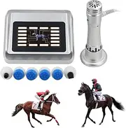 FXNFXLA Veterinary ESWT Shockwave Therapy Machine Portable Animal Joint Shock Wave Therapy Device with 7 Deep Tissue Massage Heads for Horse Head Neck Back Legs