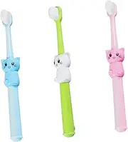 HONITANO 3Pcs Manual Toothbrush for Soft Bristles Care Tools for Ages Fun Teeth Cleaning Brush