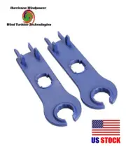 2 Piece Solar Connector Tool Spanners Wrench for MC4 Compatible Connectors