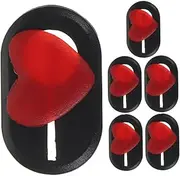 LIGIGWASH 6pcs Cute Heart Slide Camera Cover for Laptop Tablet Privacy Protector Unique Heart Design Fun Computer Accessories for Home Office Use