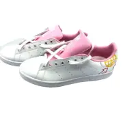 Adidas Stan Smith Womens White Pink Print Athletic Shoes Size 7.5 New