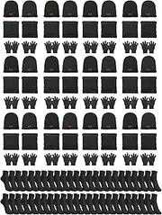 [PJPSAA] 96 PCS Winter Beanies Hat Glove Scarf Socks Sets Cap Beanie Bulk Winter Gloves Bulk Fleece Neck Warmer Unisex Adults