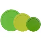 Pyrex 7402-PC Green 7201-PC Edamame 7200-PC Lawn Green Round Plastic Lids