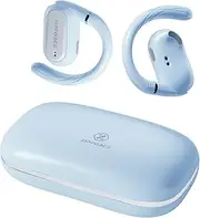 ZIPFORCE True Wireless Earbuds, Open-Ear Bluetooth 5.3 Headphones 4-Mics ENC Clear Call, Bluetooth Earbuds Touch Control 40 Playtime, IPX6 Waterproof TWS, Light-Weight Earphones, Blue