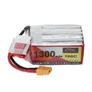 ZOP Power 22.2V 1300mAh 100C 6S LiPo Battery XT60 Plug for Geprc Cinelog35 V2 Darwinfpv Hulk RC FPV Racing Drone