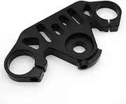 FXCNC Racing Motorcycle Aluminum Lowering Triple Tree Front Upper Top Clamp Compatible with CBR650 2018 2019 2020 Black