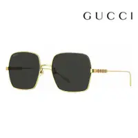 在飛比找ETMall東森購物網優惠-【Gucci】古馳 GG1434S 001 57mm 大鏡面