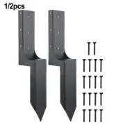Leaning Black Coating Easy Installation Ground Spike Design Heavy Duty Steel