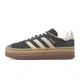 adidas 休閒鞋 Gazelle Bold W 厚底增高 拼接中底 霧灰 麂皮 三葉草 女鞋 ACS IE0428