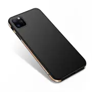 For Iphone 11 Pro Max Sulada Shockproof Aviation Aluminum Metal Frame + Tpu + Frosted Protective Case(Gold)