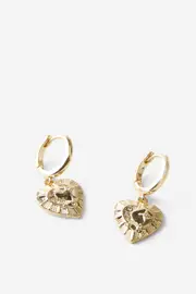 [Rubi] Rubi - Huggie Hoop Earring - Up gold celestial heart OS UP GOLD CELESTIAL HEART