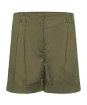 Max Mara Studio Bergen Turn-Up Hem Shorts IT40,IT44,IT42 Green