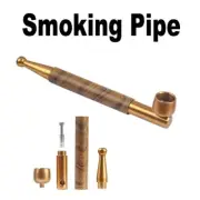 1pcs Metal Smoking Pipe Long Stem Smoking Cigarette Filters Mini Tobacco Pipes