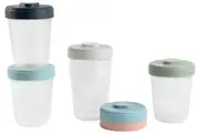 Beaba: Clip Portions Food Storage Toddler Set - Eucalyptus (250ml)