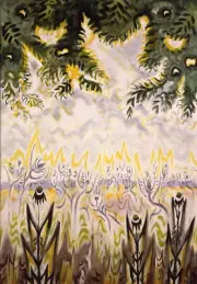 Charles Burchfield - Zimmerman Road (1956) Psychedelic - 17"x22" Fine Art Print