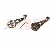 Pair of Premium New Polished Alloy Window Crank Handle Winder MGB MG Midget K320
