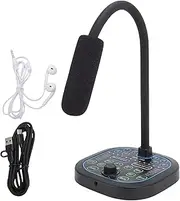 Jectse USB Computer Microphone, Plug & Play 16 Sound Effects Voice Changer for Android & iOS Phone/Computer/PC/Laptop, Supports Type C, USB, 3.5mm Sound Interfaces