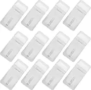 ETHZZLE 20 Sets Clear Acrylic Lock Hasp Transparent Hinge Buckle for Suitcase Storage and DIY Projects Easy to Install Durable Luggage Lock Buckle for Home and Travel
