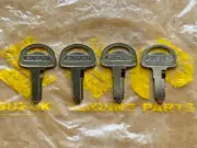 4 Pcs SUZUKI TS50 TS75 TS90 TS100 TS125 TS185 TS250 TS400 RV90 RV125 KEYS BLANK